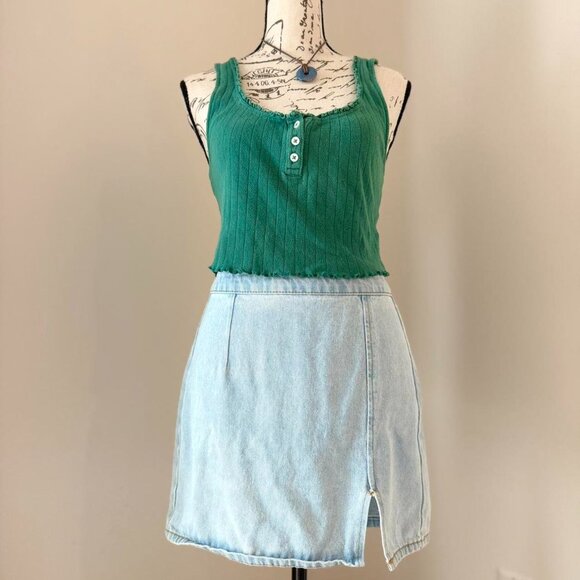 pointelle lace trim cotton cami - Picture 3 of 4